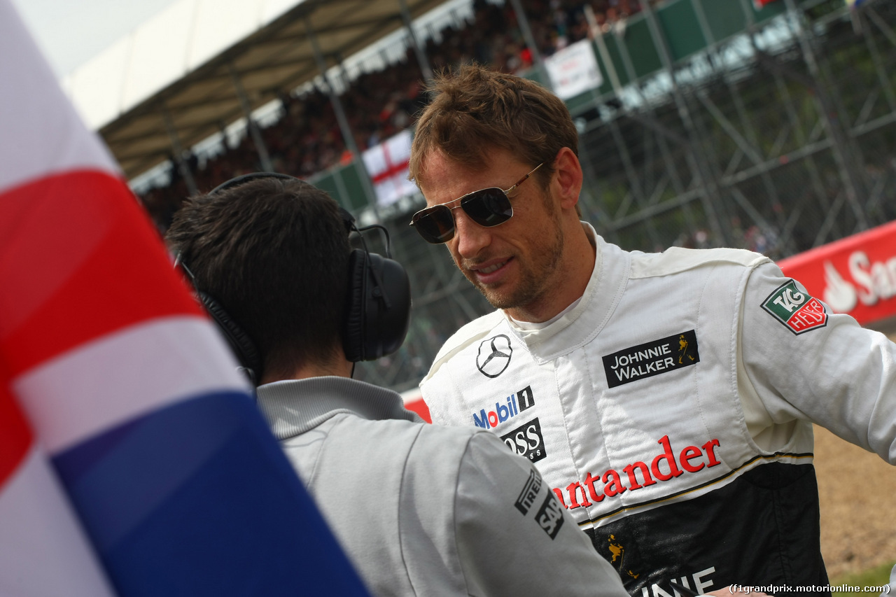 GP GRAN BRETAGNA, 06.07.2014 - Gara, Jenson Button (GBR) McLaren Mercedes MP4-29