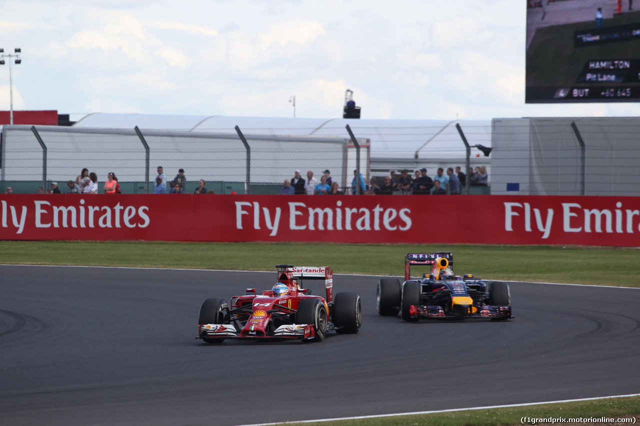 GP GRAN BRETAGNA, 06.07.2014 - Gara, Fernando Alonso (ESP) Ferrari F14T