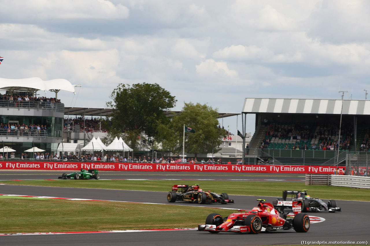 GP GRAN BRETAGNA, 06.07.2014 - Gara, Kimi Raikkonen (FIN) Ferrari F147