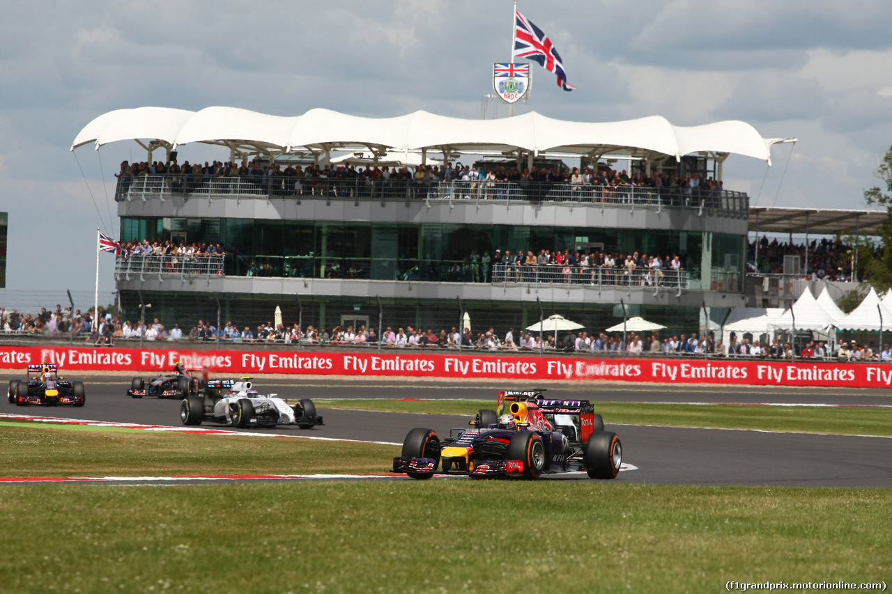 GP GRAN BRETAGNA, 06.07.2014 - Gara, Sebastian Vettel (GER) Infiniti Red Bull Racing RB10