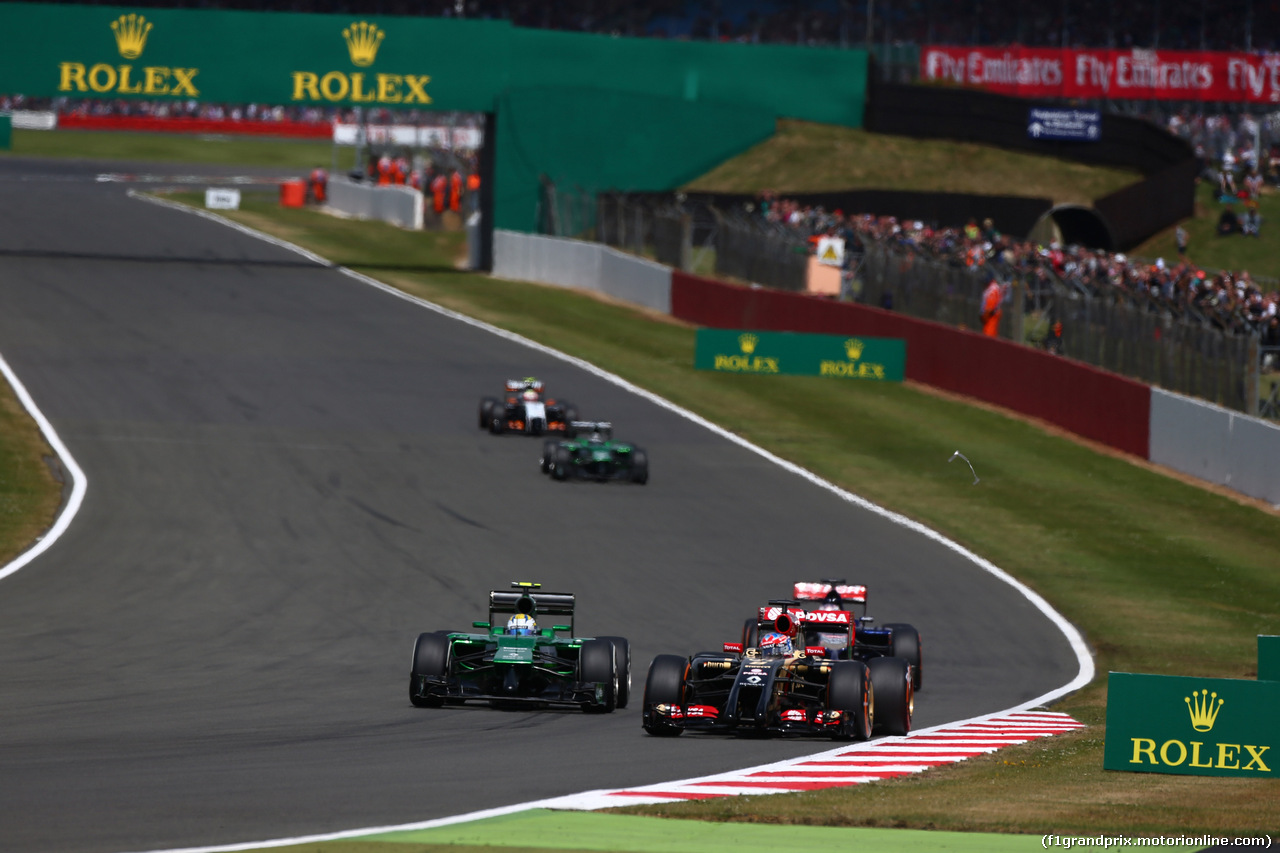 GP GRAN BRETAGNA, 06.07.2014 - Gara, Romain Grosjean (FRA) Lotus F1 Team E22