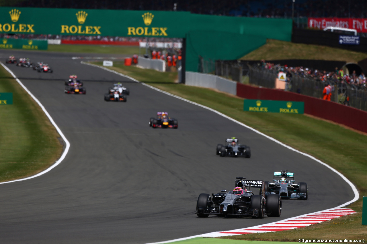 GP GRAN BRETAGNA, 06.07.2014 - Gara, Jenson Button (GBR) McLaren Mercedes MP4-29