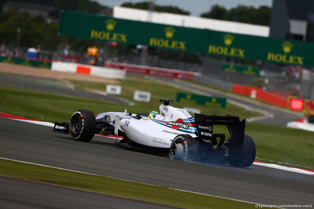 GP GRAN BRETAGNA, 06.07.2014 - Gara, Felipe Massa (BRA) Williams F1 Team FW36