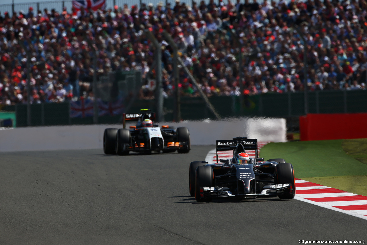 GP GRAN BRETAGNA, 06.07.2014 - Gara, Adrian Sutil (GER) Sauber F1 Team C33