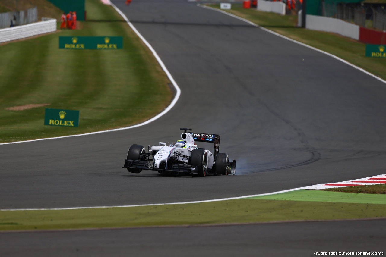 GP GRAN BRETAGNA, 06.07.2014 - Gara, Felipe Massa (BRA) Williams F1 Team FW36
