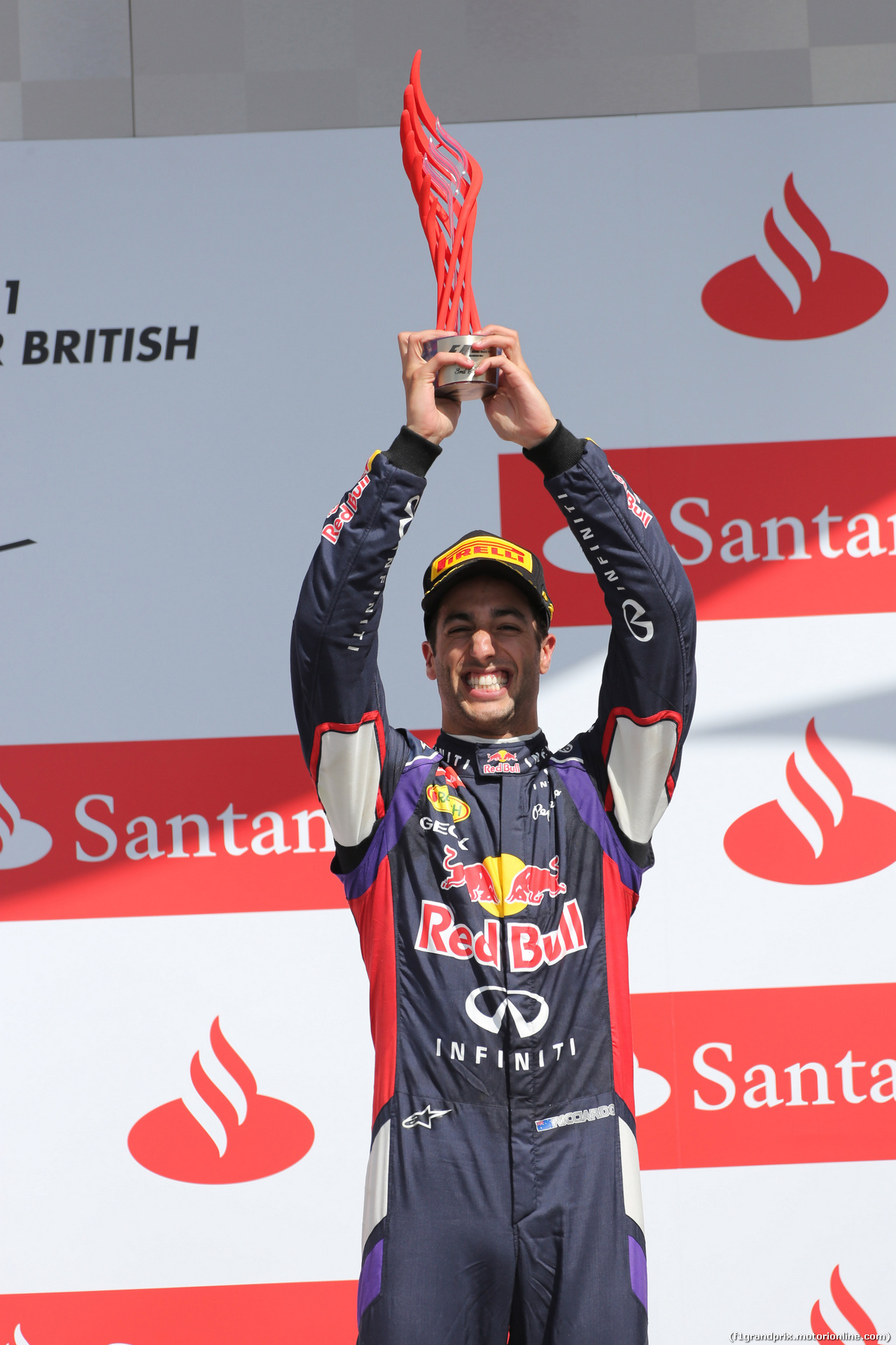 GP GRAN BRETAGNA, 06.07.2014 - Podium, Daniel Ricciardo (AUS) Infiniti Red Bull Racing RB10 (terzo)