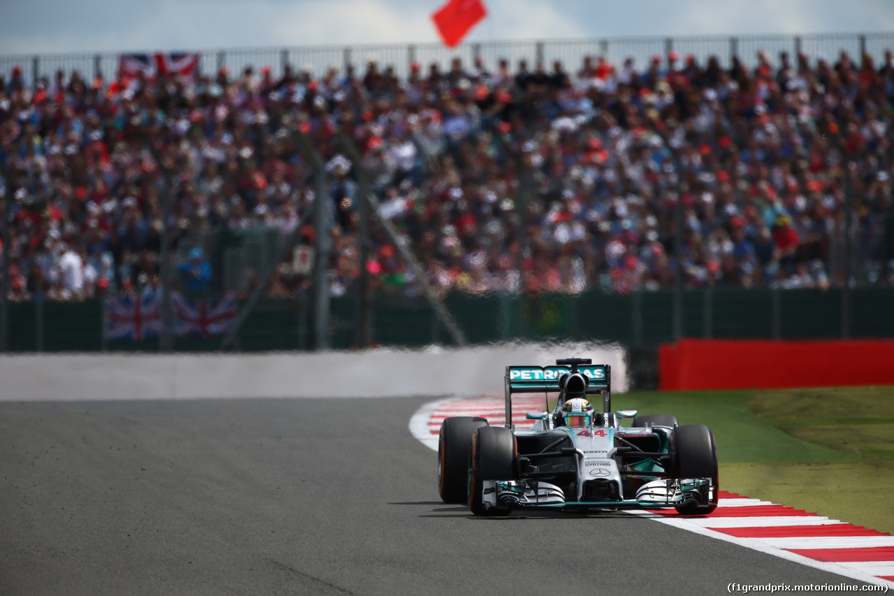 GP GRAN BRETAGNA, 06.07.2014 - Gara, Lewis Hamilton (GBR) Mercedes AMG F1 W05