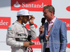 GP GRAN BRETAGNA, 06.07.2014 - Gara, Lewis Hamilton (GBR) Mercedes AMG F1 W05 (vincitore) with David Coulthard (GBR)