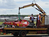 GP DE GRAN BRETAÑA, 06.07.2014 - Carrera, el coche dañado de Kimi Raikkonen (FIN) Ferrari F147