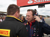 GP GRAN BRETAGNA, 06.07.2014 - Paul Hembery (GBR), Pirelli Motorspor Director e Christian Horner (GBR), Red Bull Racing, Sporting Director