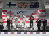 GP GRAN BRETAGNA, 06.07.2014 - Podium, Lewis Hamilton (GBR) Mercedes AMG F1 W05 (vincitore), Valtteri Bottas (FIN) Williams F1 Team FW36 (secondo) e Daniel Ricciardo (AUS) Infiniti Red Bull Racing RB10 (terzo)