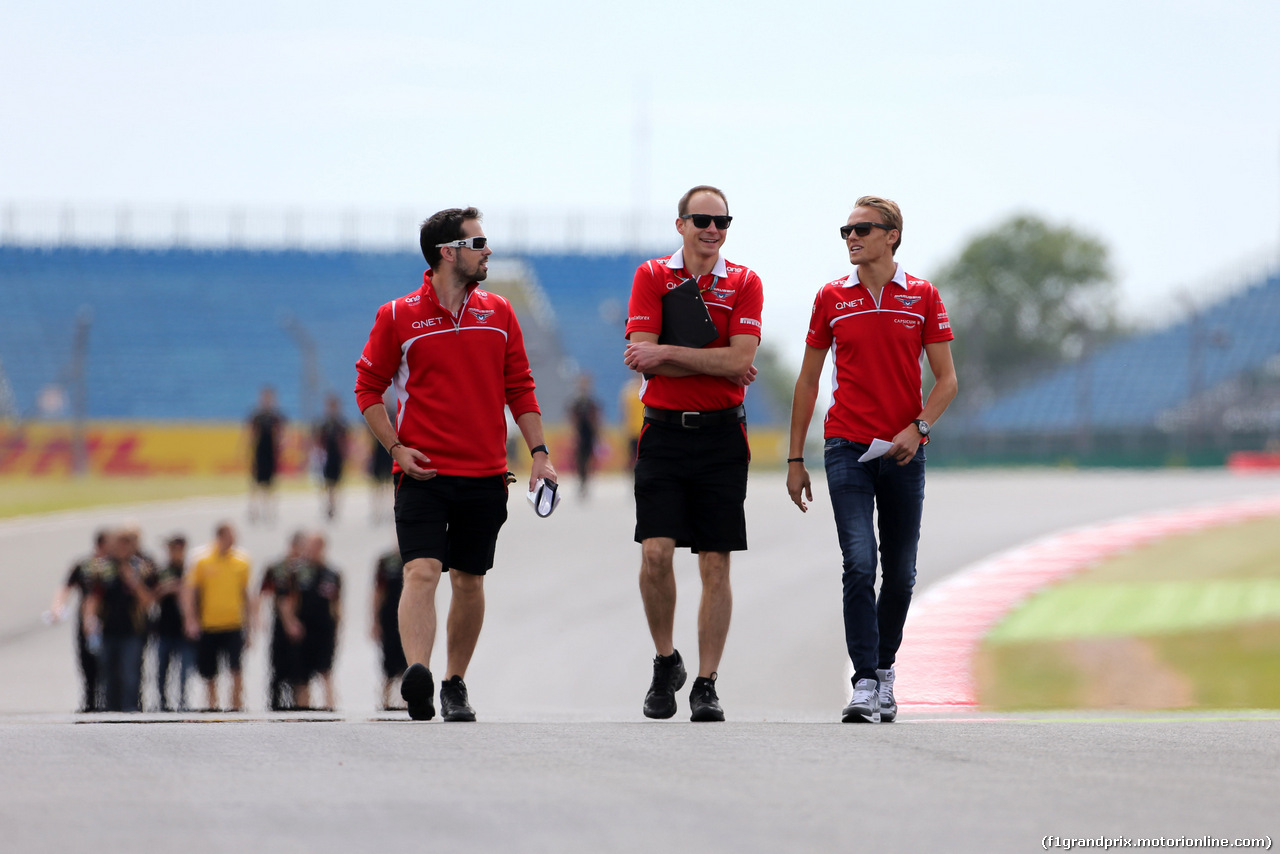 GP GRAN BRETAGNA, Max Chilton (GBR), Marussia F1 Team 
03.07.2014. Formula 1 World Championship, Rd 9, British Grand Prix, Silverstone, England, Preparation Day.