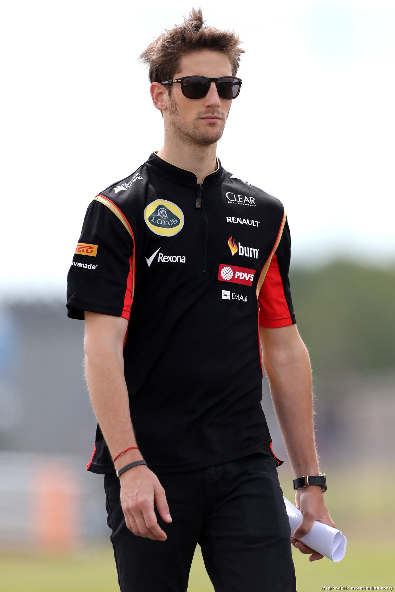 GP GRAN BRETAGNA, Romain Grosjean (FRA), Lotus F1 Team 
03.07.2014. Formula 1 World Championship, Rd 9, British Grand Prix, Silverstone, England, Preparation Day.