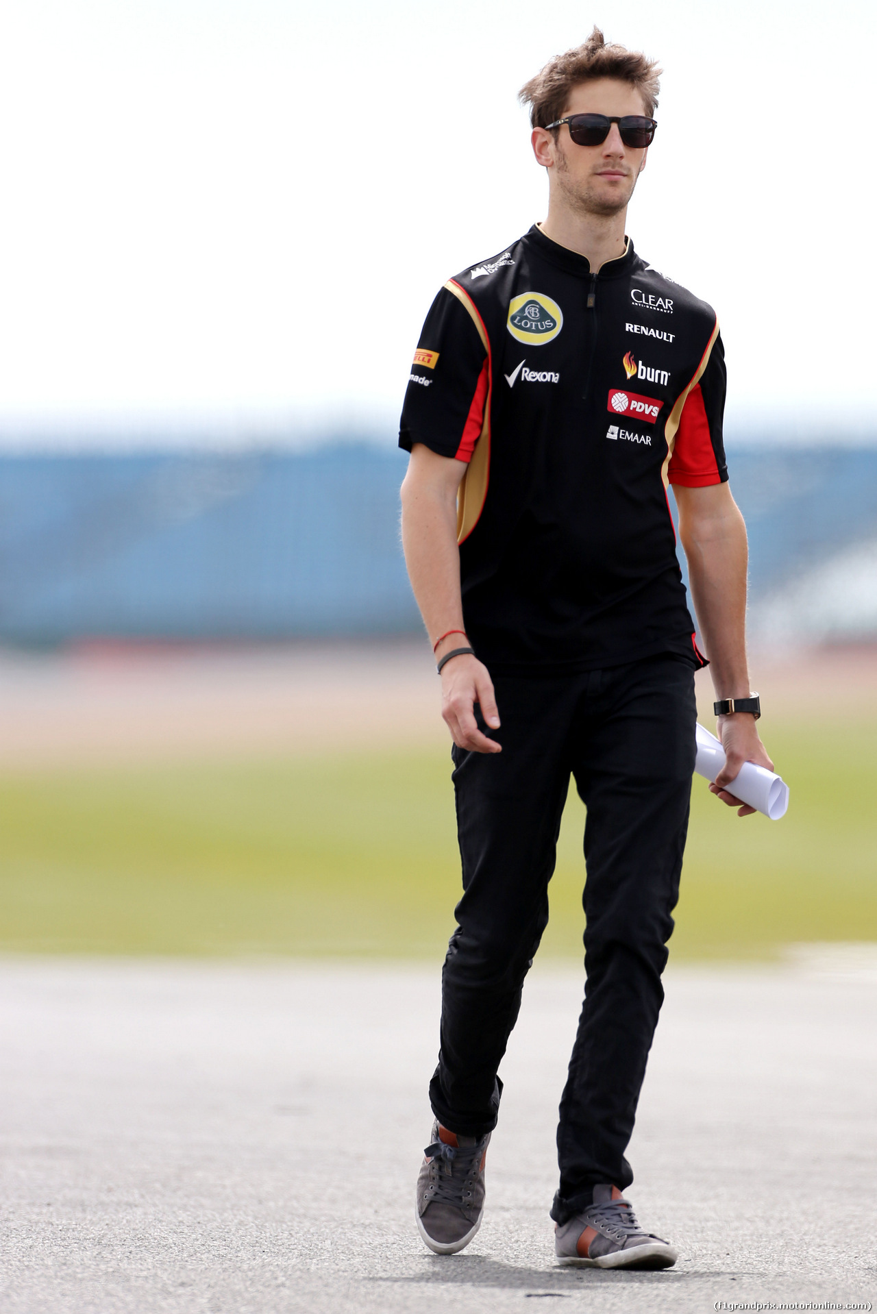 GP GRAN BRETAGNA, Romain Grosjean (FRA), Lotus F1 Team 
03.07.2014. Formula 1 World Championship, Rd 9, British Grand Prix, Silverstone, England, Preparation Day.