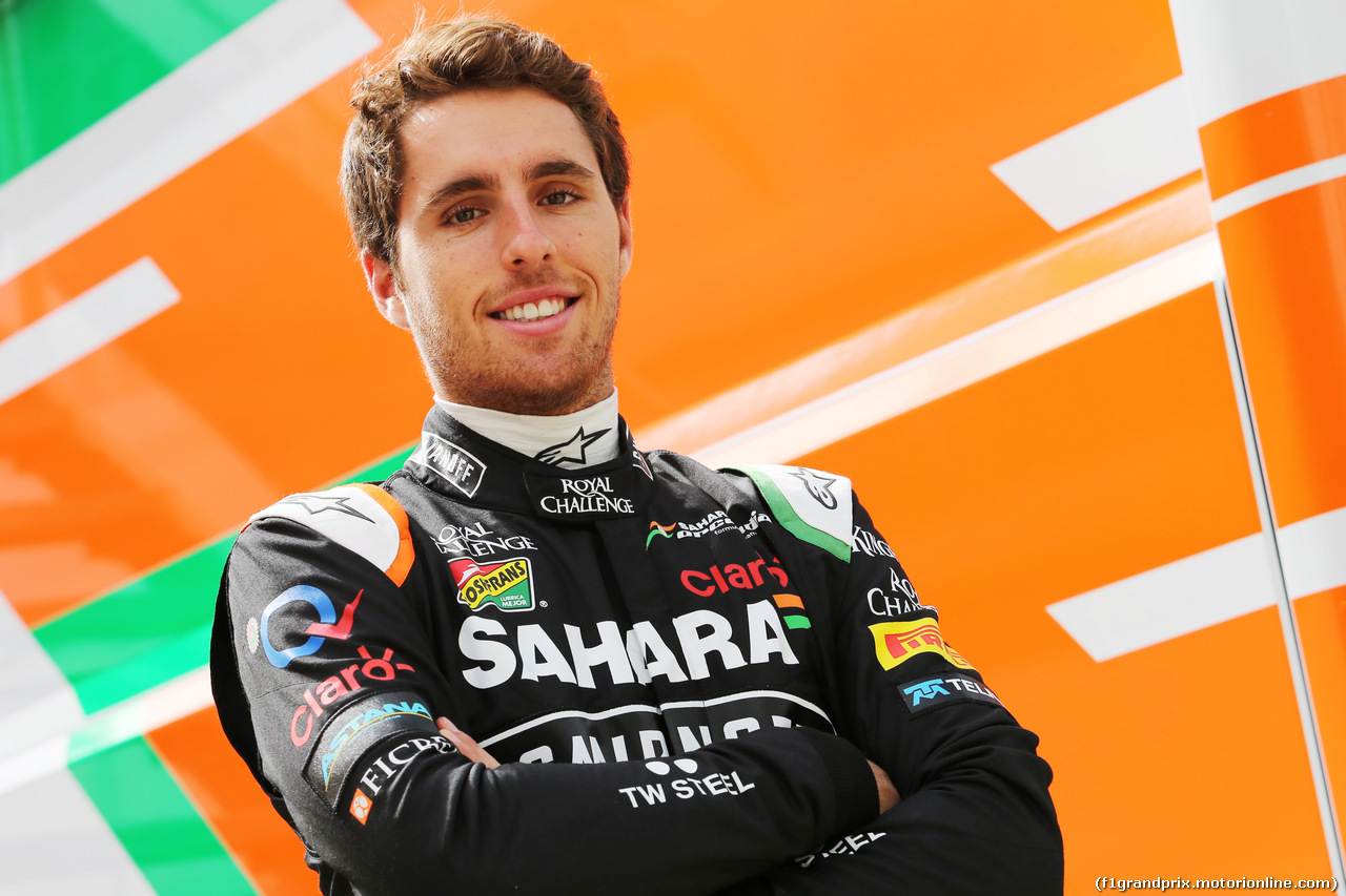 GP GRAN BRETAGNA, Daniel Juncadella (ESP) Sahara Force India F1 Team Test e Reserve Driver.
03.07.2014. Formula 1 World Championship, Rd 9, British Grand Prix, Silverstone, England, Preparation Day.