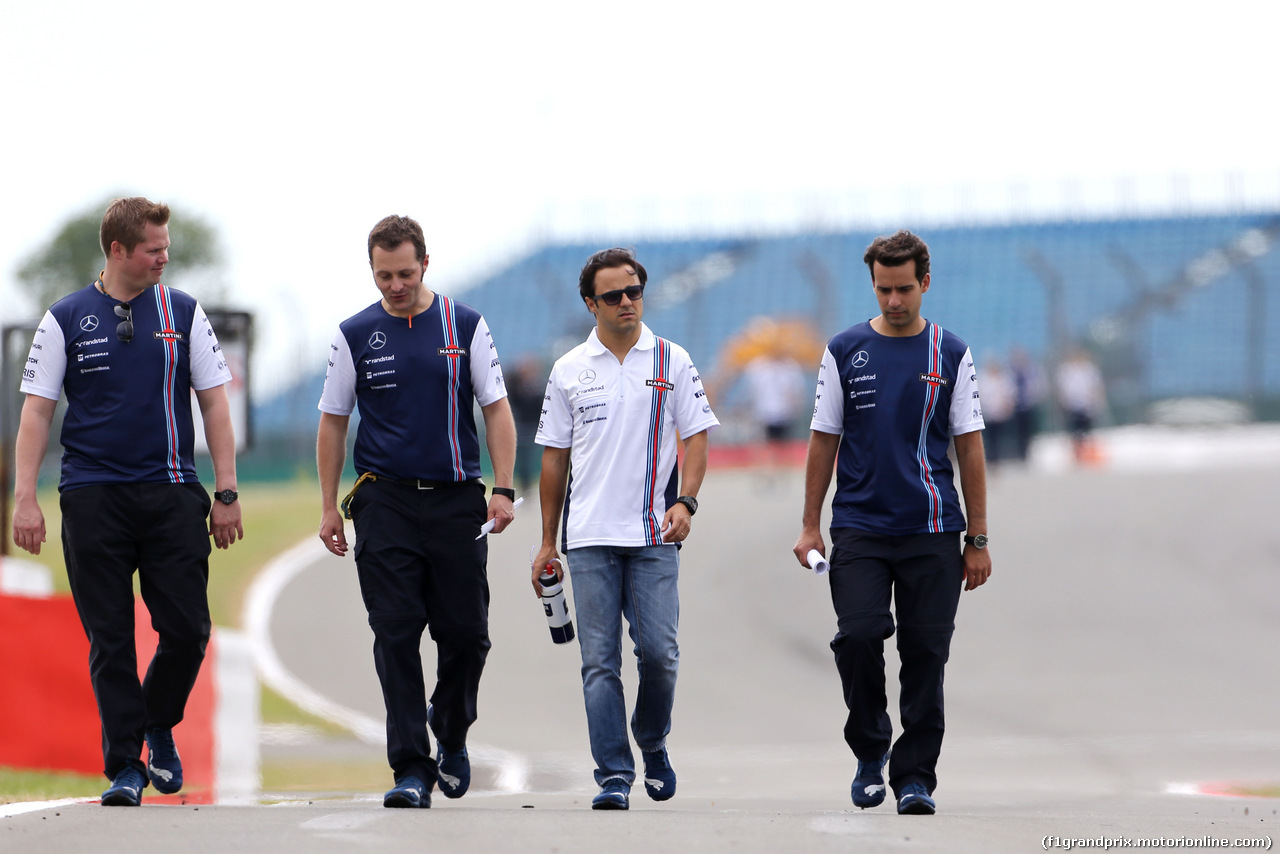 GP GRAN BRETAGNA, Felipe Massa (BRA), Williams F1 Team 
03.07.2014. Formula 1 World Championship, Rd 9, British Grand Prix, Silverstone, England, Preparation Day.