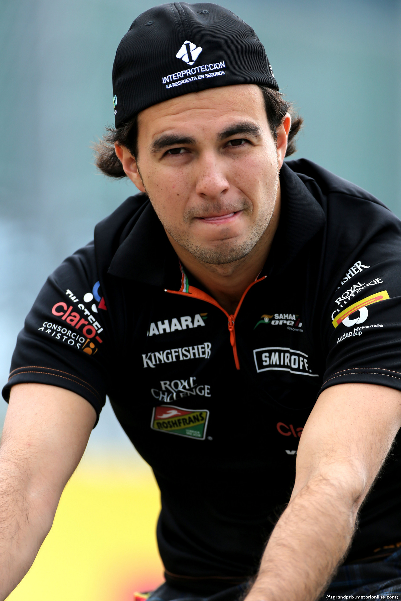 GP GRAN BRETAGNA, Sergio Perez (MEX), Sahara Force India 
03.07.2014. Formula 1 World Championship, Rd 9, British Grand Prix, Silverstone, England, Preparation Day.