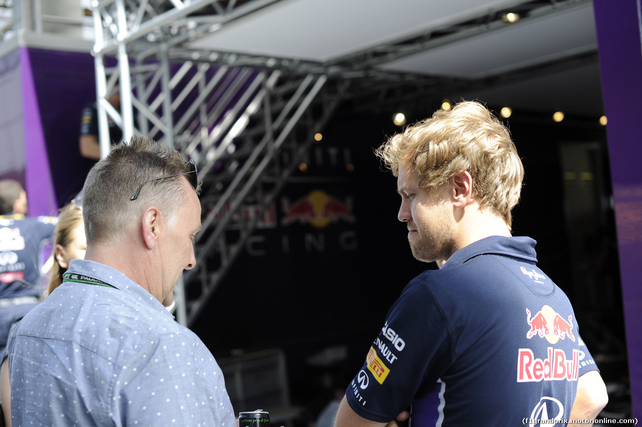 GP GRAN BRETAGNA, 03.07.2014- Sebastian Vettel (GER) Infiniti Red Bull Racing RB10