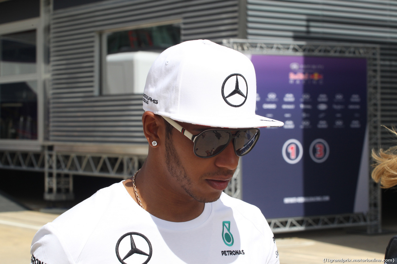 GP GRAN BRETAGNA, 03.07.2014- Lewis Hamilton (GBR) Mercedes AMG F1 W05