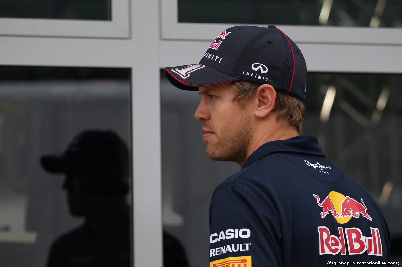 GP GRAN BRETAGNA, 03.07.2014- Sebastian Vettel (GER) Infiniti Red Bull Racing RB10