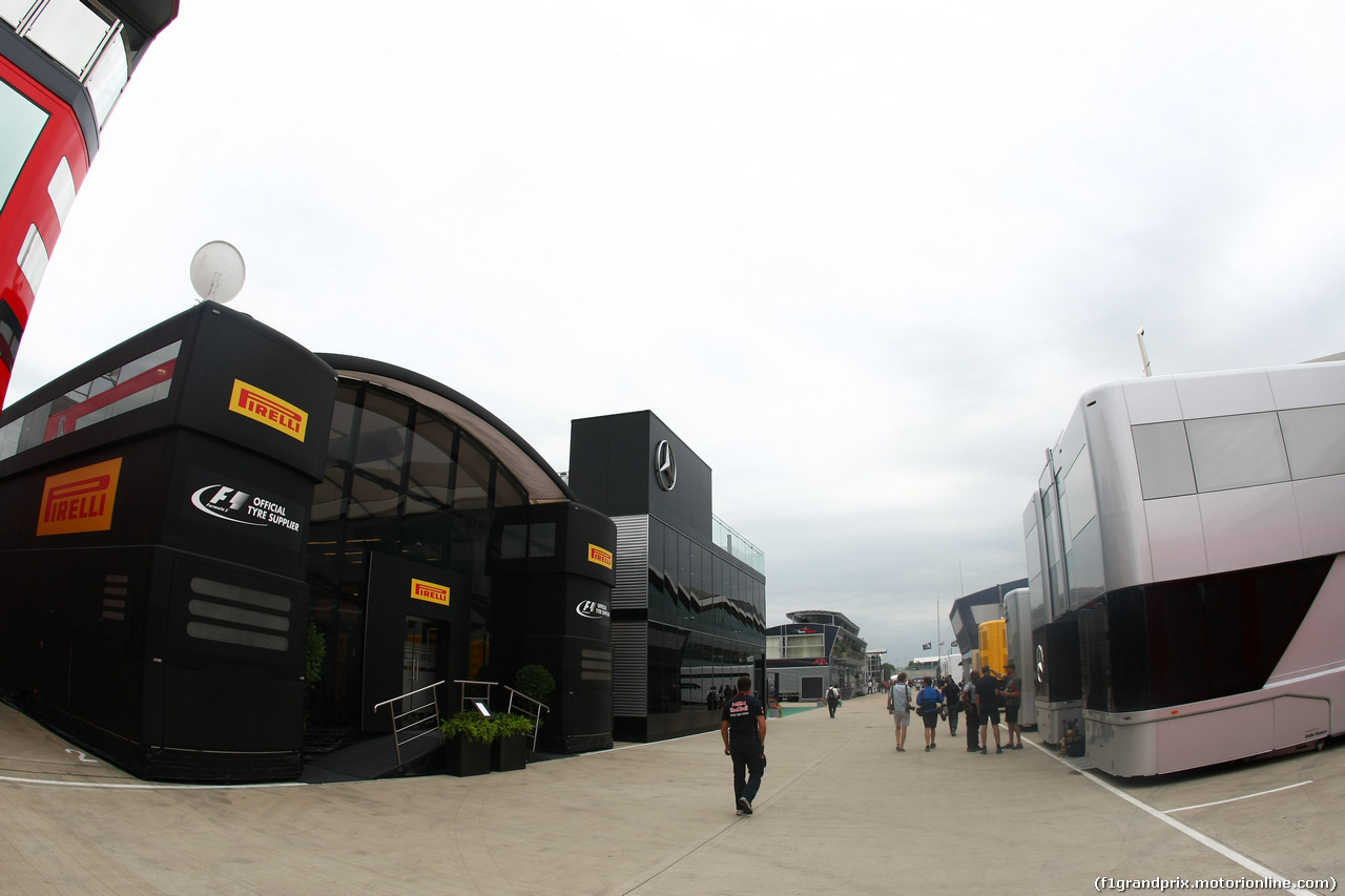 GP GRAN BRETAGNA, 03.07.2014- Paddock