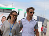 GP GRAN BRETAGNA, 03.07.2014- Jenson Button (GBR) McLaren Mercedes MP4-29 e Domenica  Jessica Michibata (JPN)