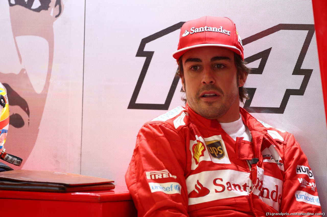 GP GRAN BRETAGNA, 04.07.2014 - Prove Libere 3, Fernando Alonso (ESP) Ferrari F14T