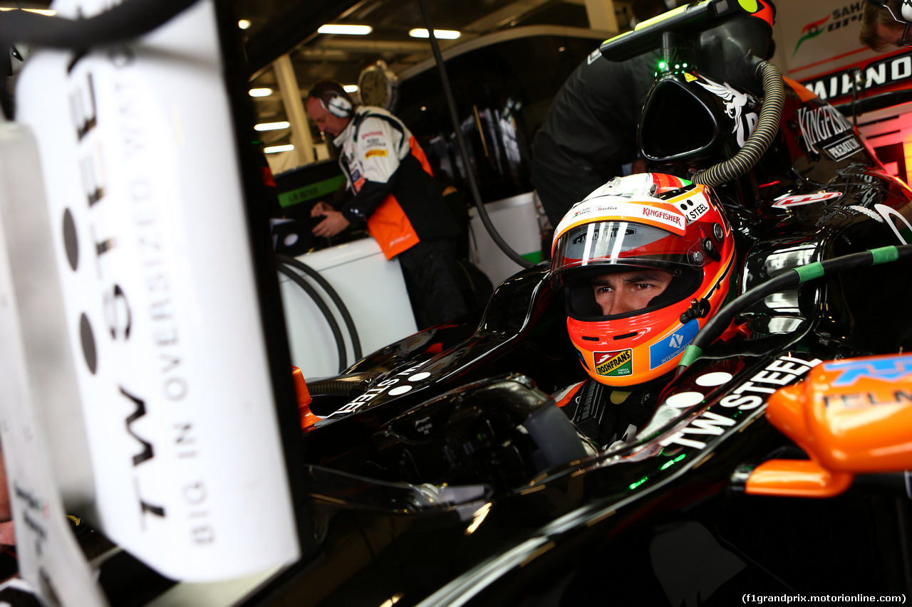 GP GRAN BRETAGNA, 04.07.2014 - Prove Libere 3, Sergio Perez (MEX) Sahara Force India F1 Team VJM07