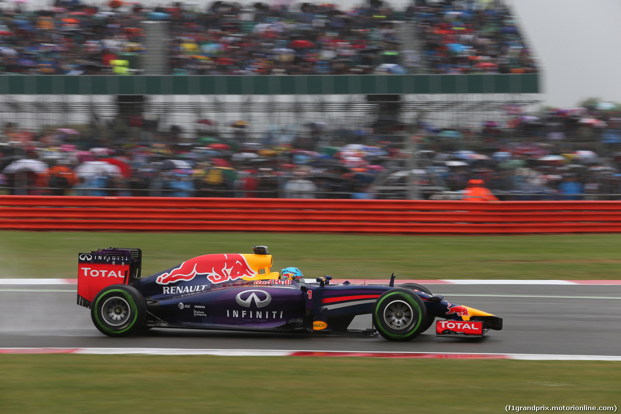 GP GRAN BRETAGNA, 04.07.2014 - Prove Libere 3, Sebastian Vettel (GER) Infiniti Red Bull Racing RB10