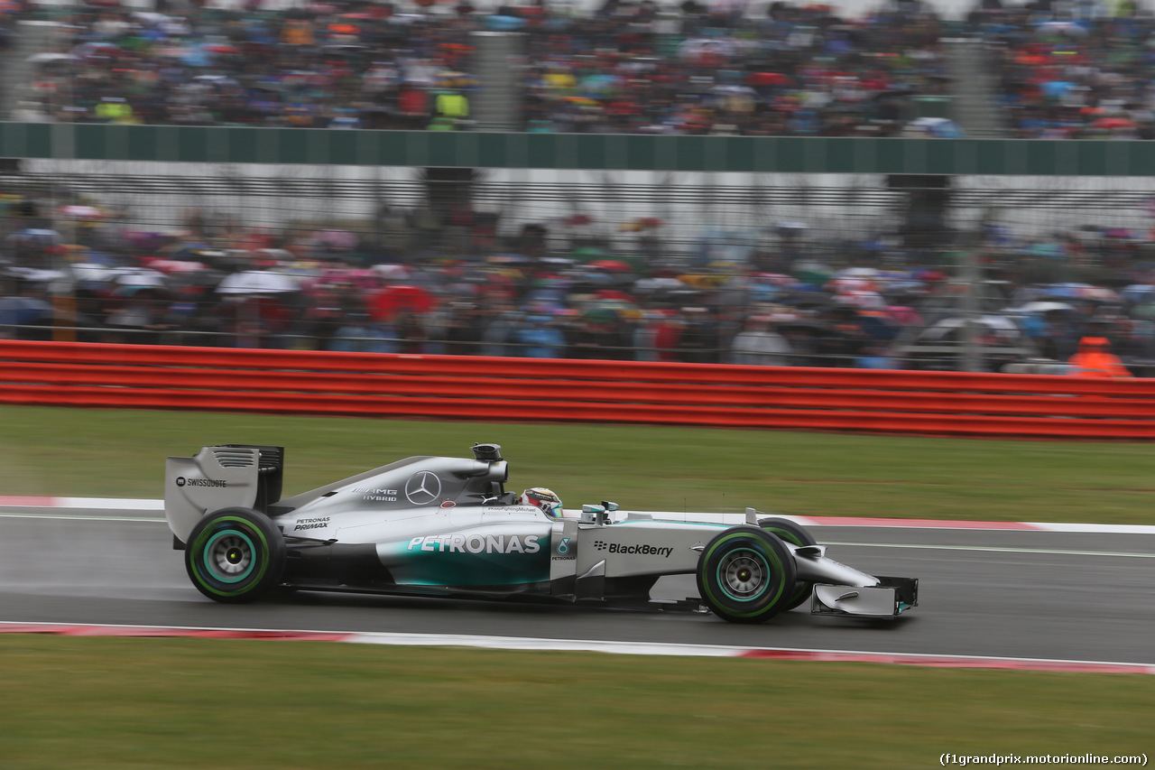 GP GRAN BRETAGNA, 04.07.2014 - Prove Libere 3, Lewis Hamilton (GBR) Mercedes AMG F1 W05