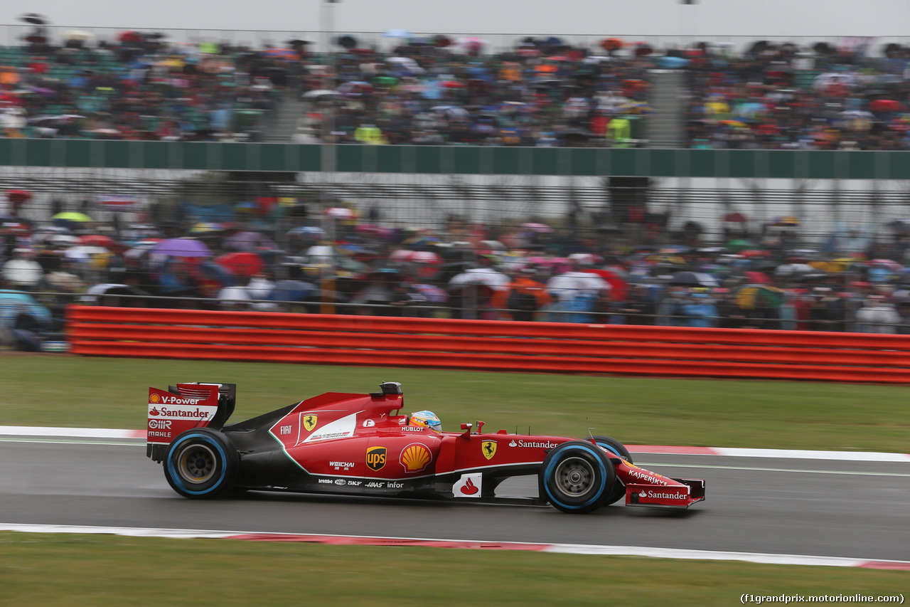 GP GRAN BRETAGNA, 04.07.2014 - Prove Libere 3, Fernando Alonso (ESP) Ferrari F14T