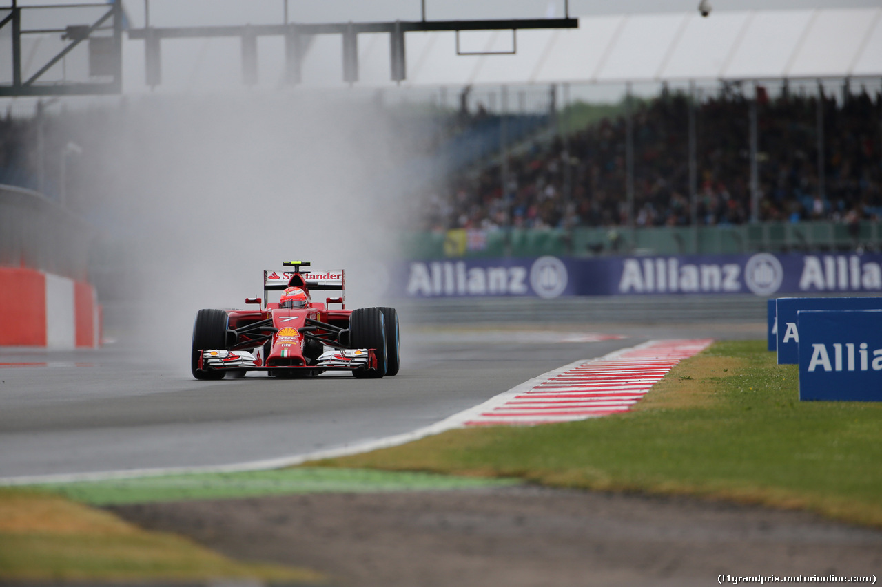GP GRAN BRETAGNA, 04.07.2014 - Prove Libere 3, Kimi Raikkonen (FIN) Ferrari F147