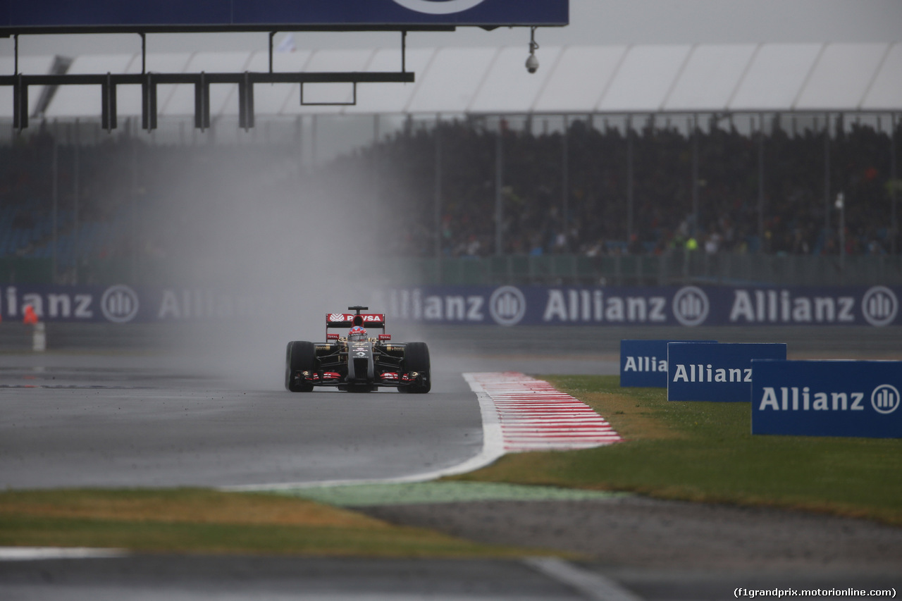 GP GRAN BRETAGNA, 04.07.2014 - Prove Libere 3, Romain Grosjean (FRA) Lotus F1 Team E22