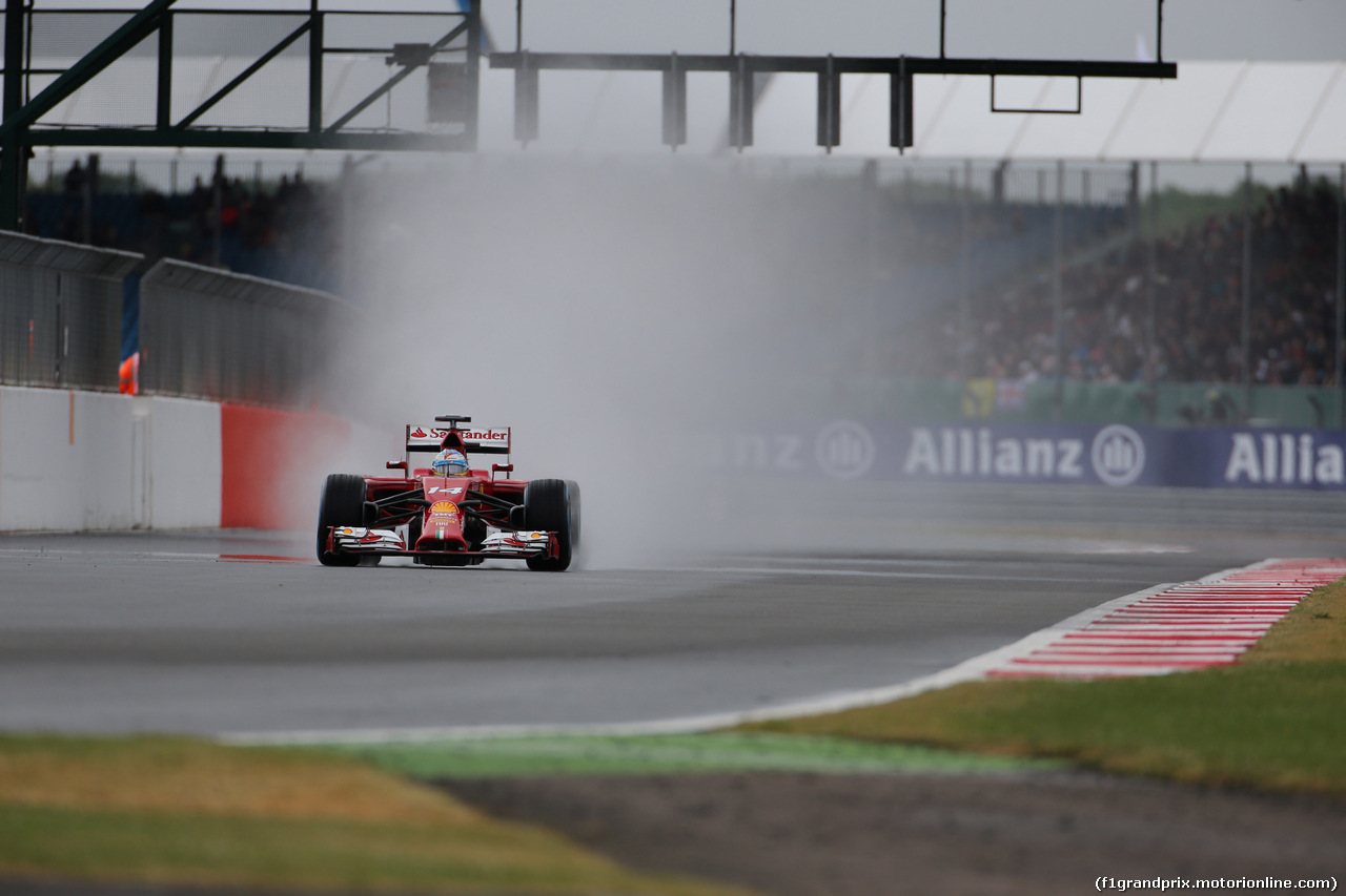 GP GRAN BRETAGNA, 04.07.2014 - Prove Libere 3, Fernando Alonso (ESP) Ferrari F14T