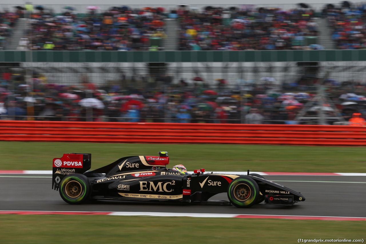 GP GRAN BRETAGNA, 04.07.2014 - Prove Libere 3, Pastor Maldonado (VEN) Lotus F1 Team, E22