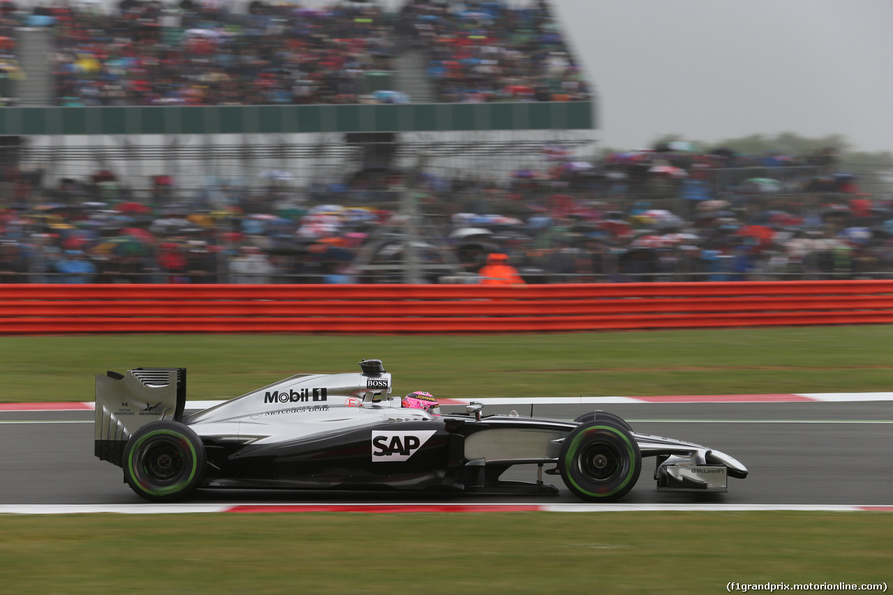 GP GRAN BRETAGNA, 04.07.2014 - Prove Libere 3, Jenson Button (GBR) McLaren Mercedes MP4-29