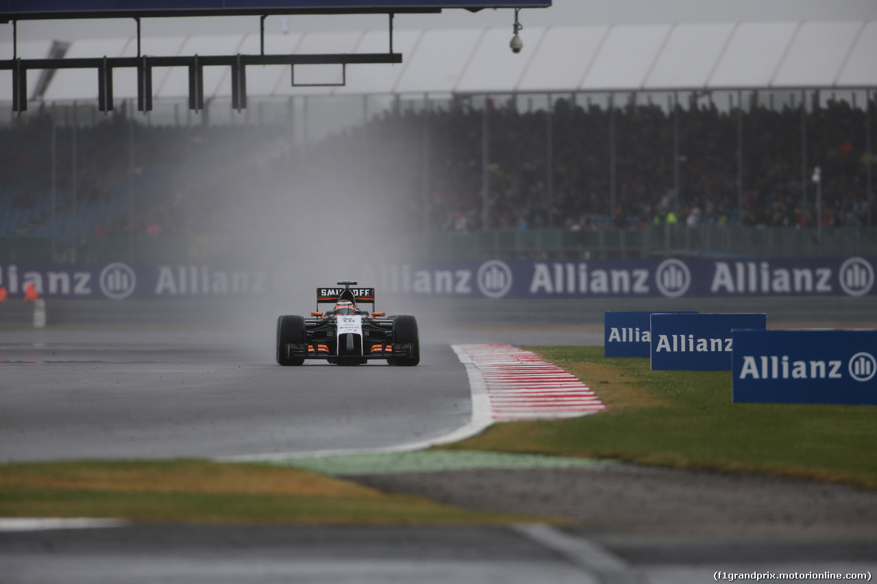 GP GRAN BRETAGNA, 04.07.2014 - Prove Libere 3, Nico Hulkenberg (GER) Sahara Force India VJM07
