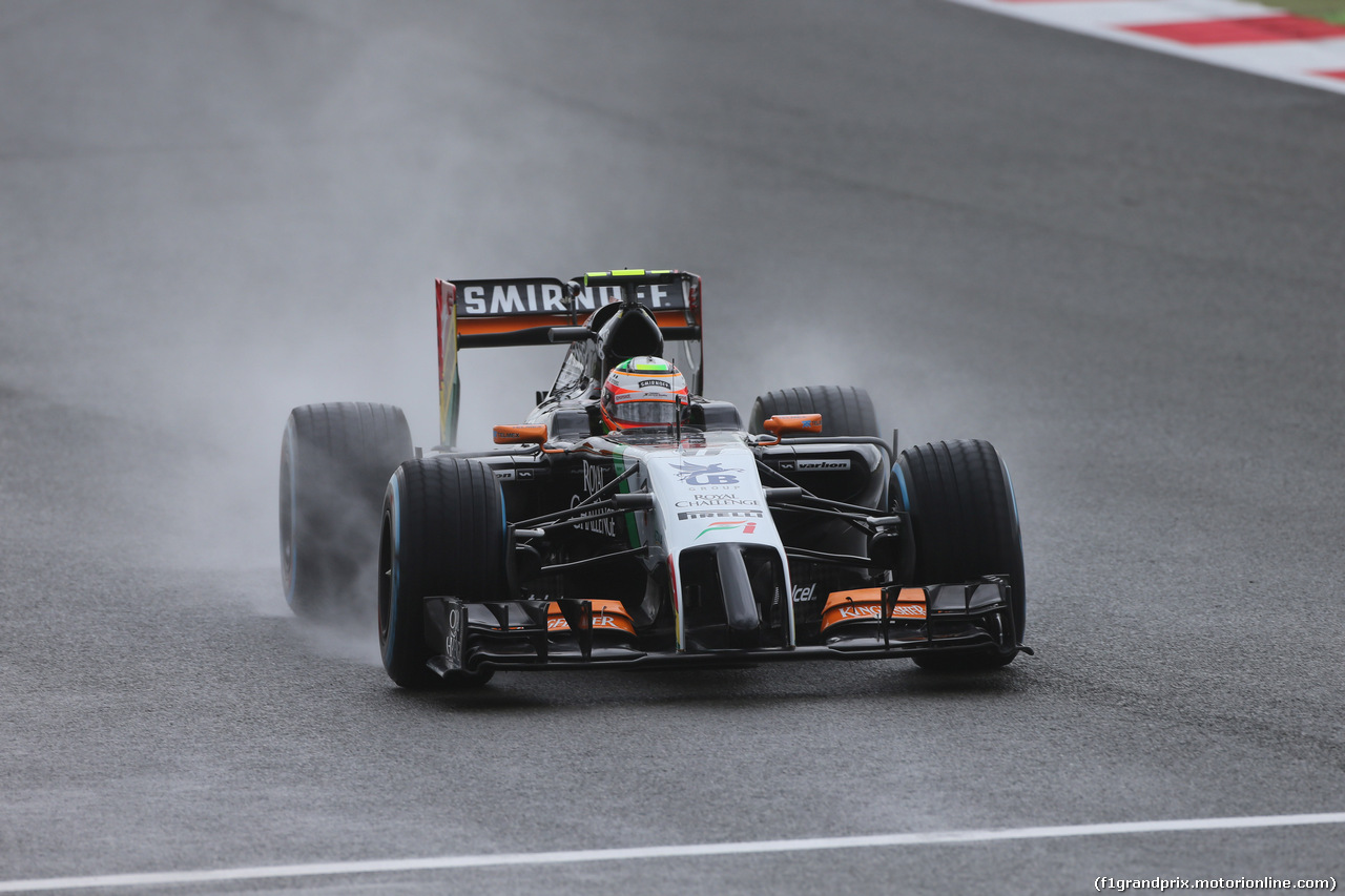 GP GRAN BRETAGNA, 04.07.2014 - Prove Libere 3, Sergio Perez (MEX) Sahara Force India F1 Team VJM07