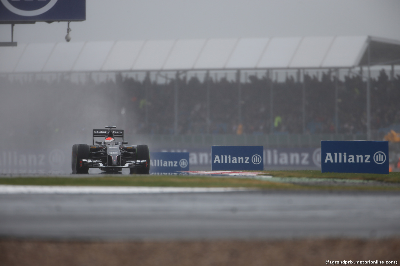 GP GRAN BRETAGNA, 04.07.2014 - Prove Libere 3, Adrian Sutil (GER) Sauber F1 Team C33