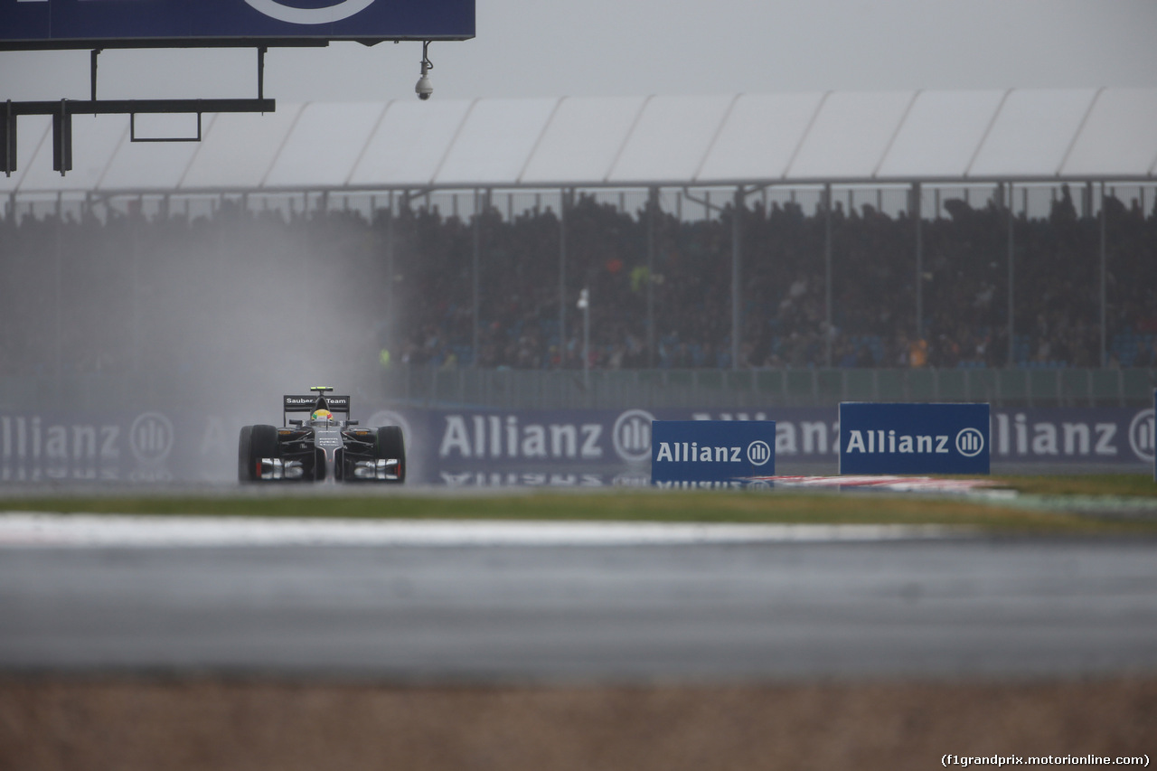 GP GRAN BRETAGNA, 04.07.2014 - Prove Libere 3, Esteban Gutierrez (MEX) Sauber F1 Team C33