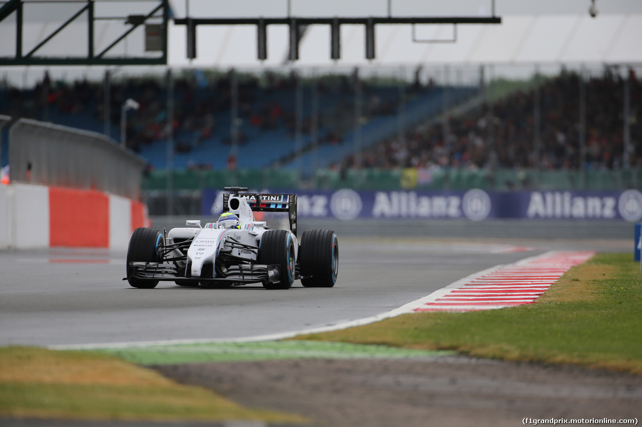 GP GRAN BRETAGNA, 04.07.2014 - Prove Libere 3, Felipe Massa (BRA) Williams F1 Team FW36