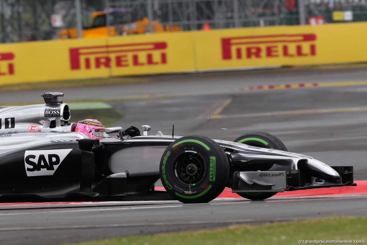 GP GRAN BRETAGNA, 04.07.2014 - Qualifiche, Jenson Button (GBR) McLaren Mercedes MP4-29