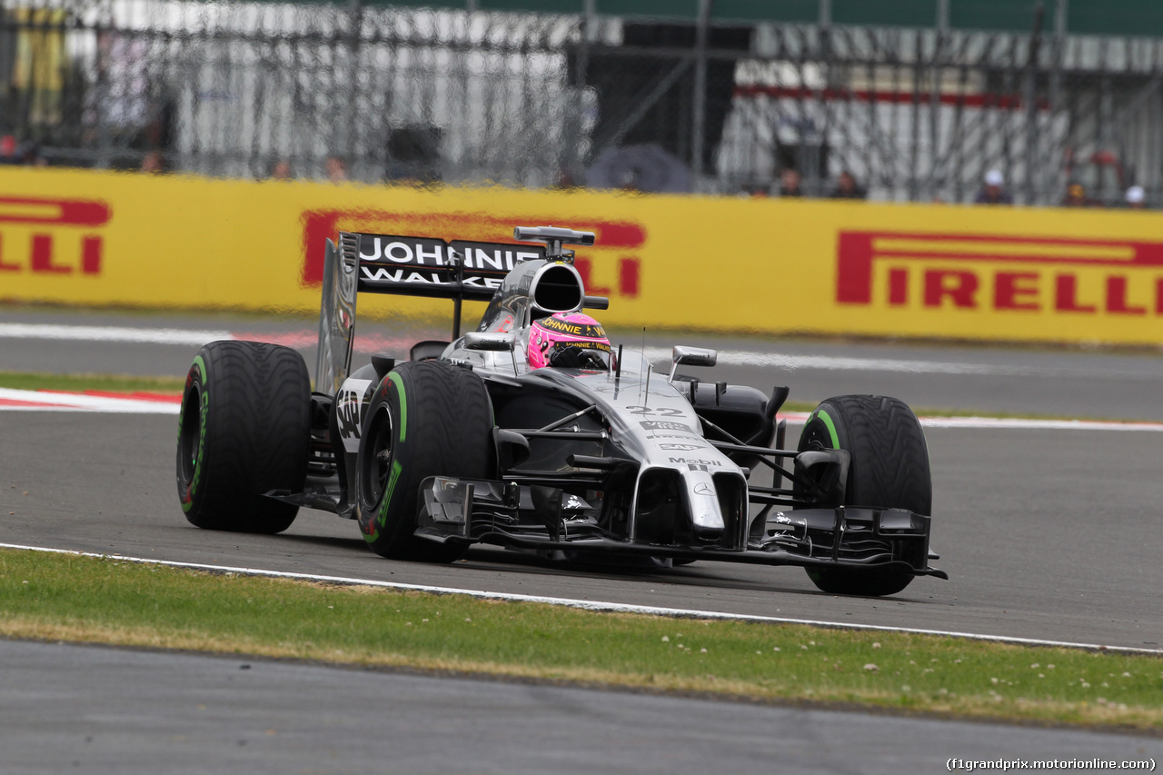 GP GRAN BRETAGNA, 04.07.2014 - Qualifiche, Jenson Button (GBR) McLaren Mercedes MP4-29
