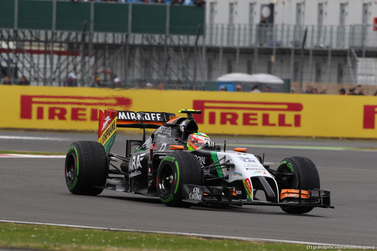 GP GRAN BRETAGNA, 04.07.2014 - Qualifiche, Sergio Perez (MEX) Sahara Force India F1 Team VJM07