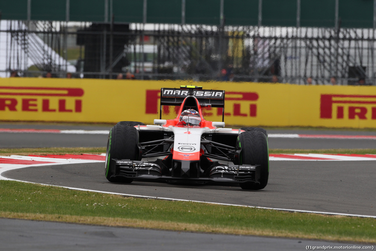 GP GRAN BRETAGNA, 04.07.2014 - Qualifiche, Jules Bianchi (FRA) Marussia F1 Team MR03