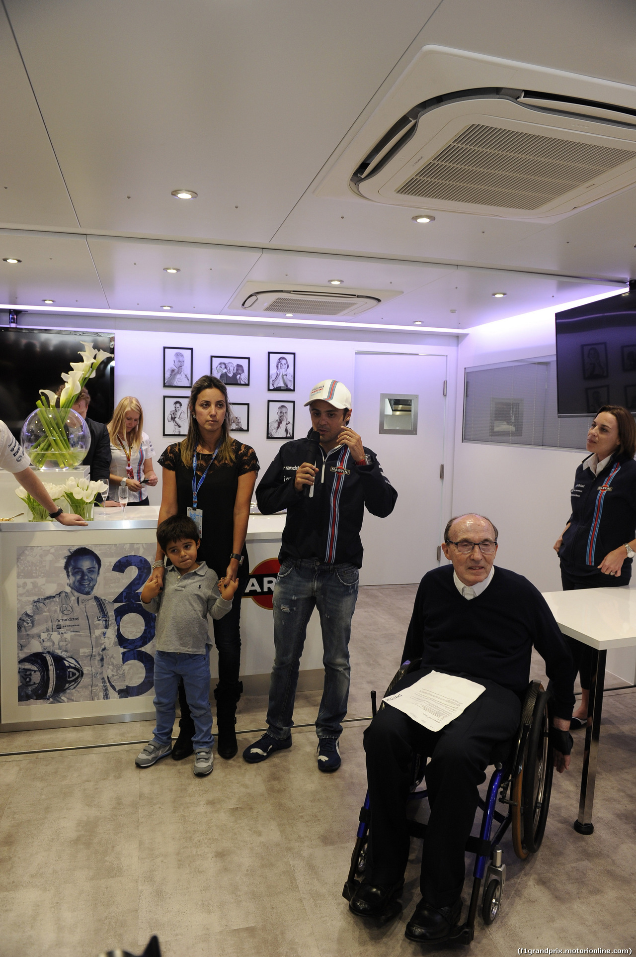 GP GRAN BRETAGNA, 04.07.2014 - Felipe Massa (BRA) Williams F1 Team FW36 celebrates 200 gp in Formula 1