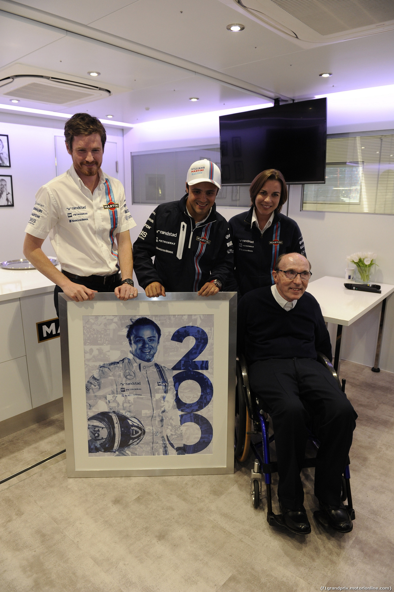 GP GRAN BRETAGNA, 04.07.2014 - Felipe Massa (BRA) Williams F1 Team FW36 celebrates 200 gp in Formula 1