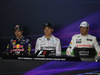 GP GRAN BRETAGNA, 04.07.2014 - Conferenza Stampa, Nico Rosberg (GER) Mercedes AMG F1 W05 (pole position), Sebastian Vettel (GER) Infiniti Red Bull Racing RB10 (secondo) e Jenson Button (GBR) McLaren Mercedes MP4-29 (terzo)