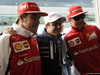 GP GRAN BRETAGNA, 04.07.2014 - Felipe Massa (BRA) Williams F1 Team FW36 celebrates 200 gp in Formula 1 with Fernando Alonso (ESP) Ferrari F14T e Kimi Raikkonen (FIN) Ferrari F147