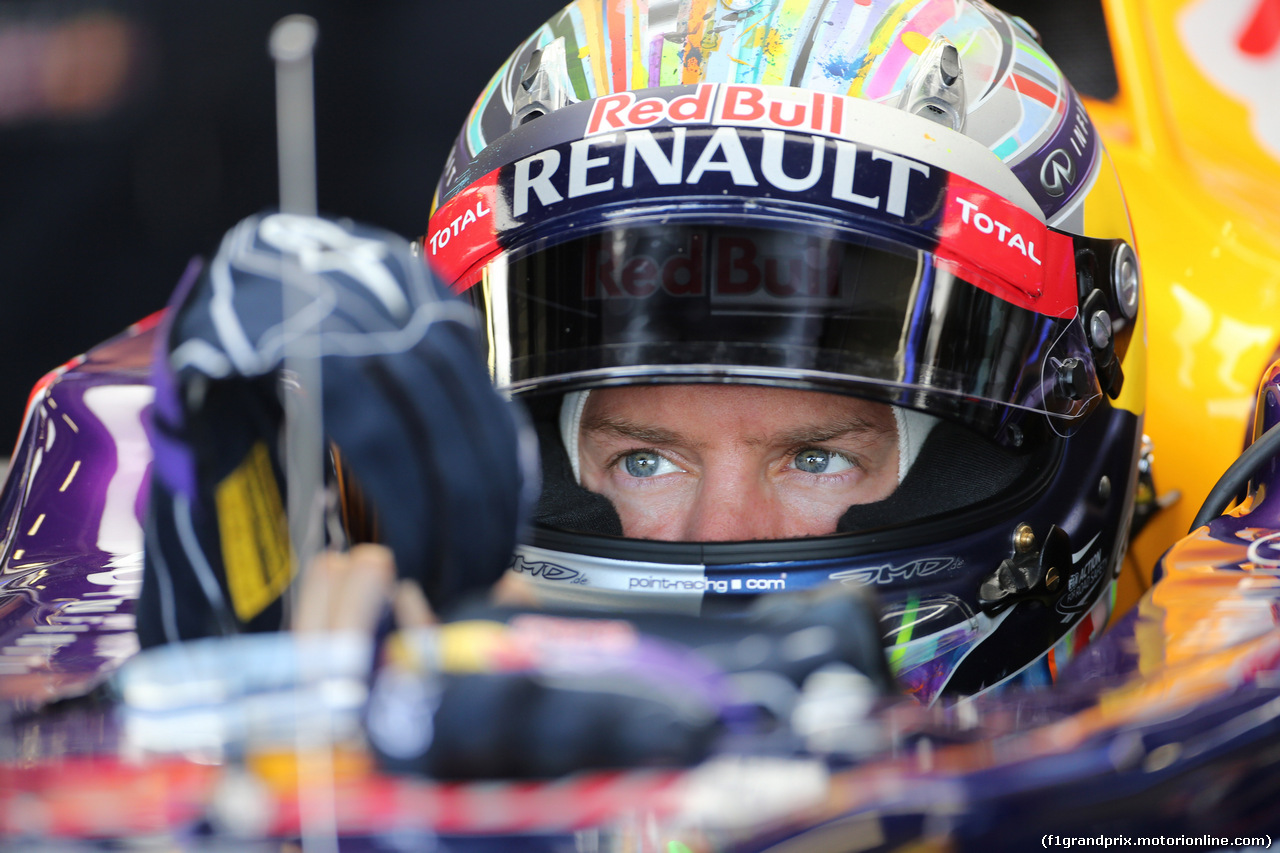 GP GRAN BRETAGNA, 04.07.2014 - Prove Libere 1, Sebastian Vettel (GER) Infiniti Red Bull Racing RB10